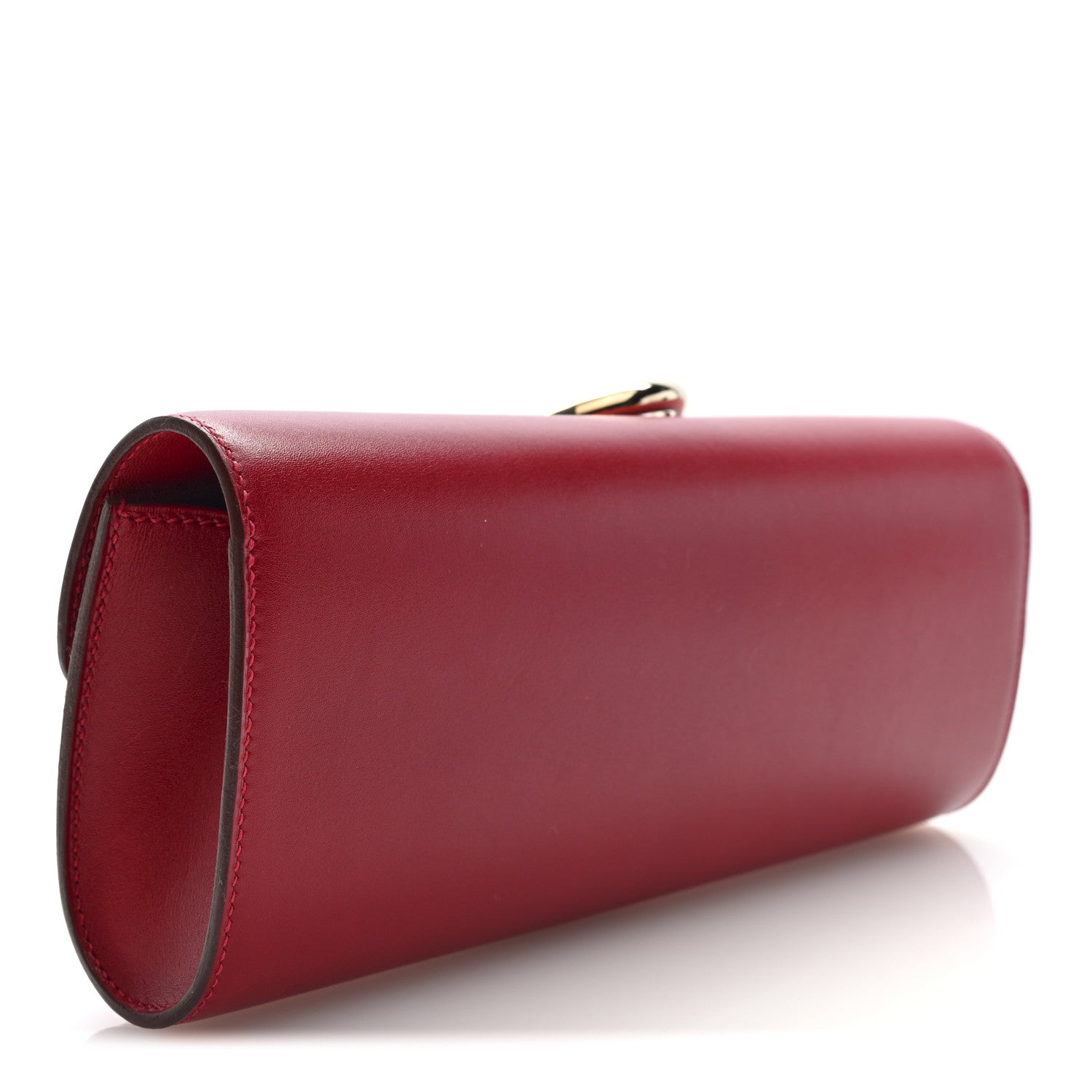 Hermes Tadelakt Egee Clutch Rouge Vif 3 of 7