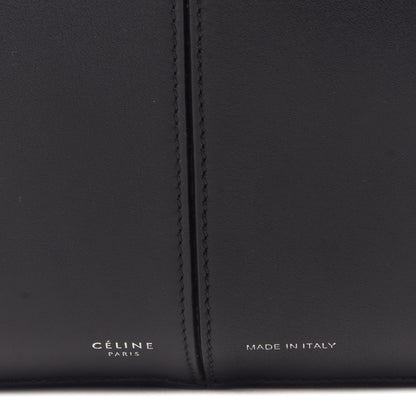 Celine Baby Grained Calfskin Medium Tri-Fold Bag Black 8 of 9