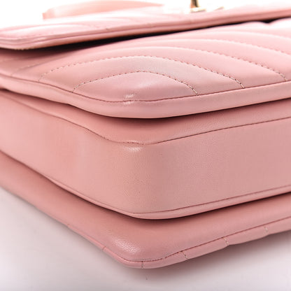 Chanel Lambskin Chevron Quilted Small Trendy CC Dual Handle Flap Bag Pink 8 of 12