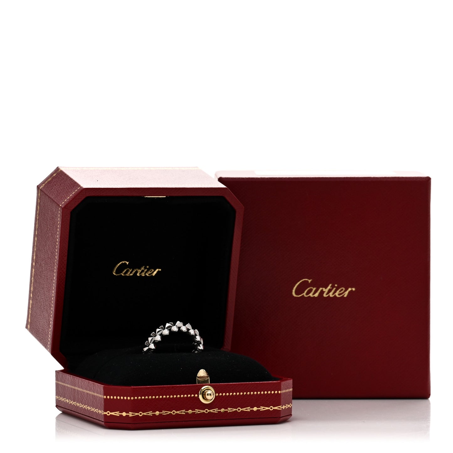 18K White Gold MM Clash De Cartier Ring 53 6.25
