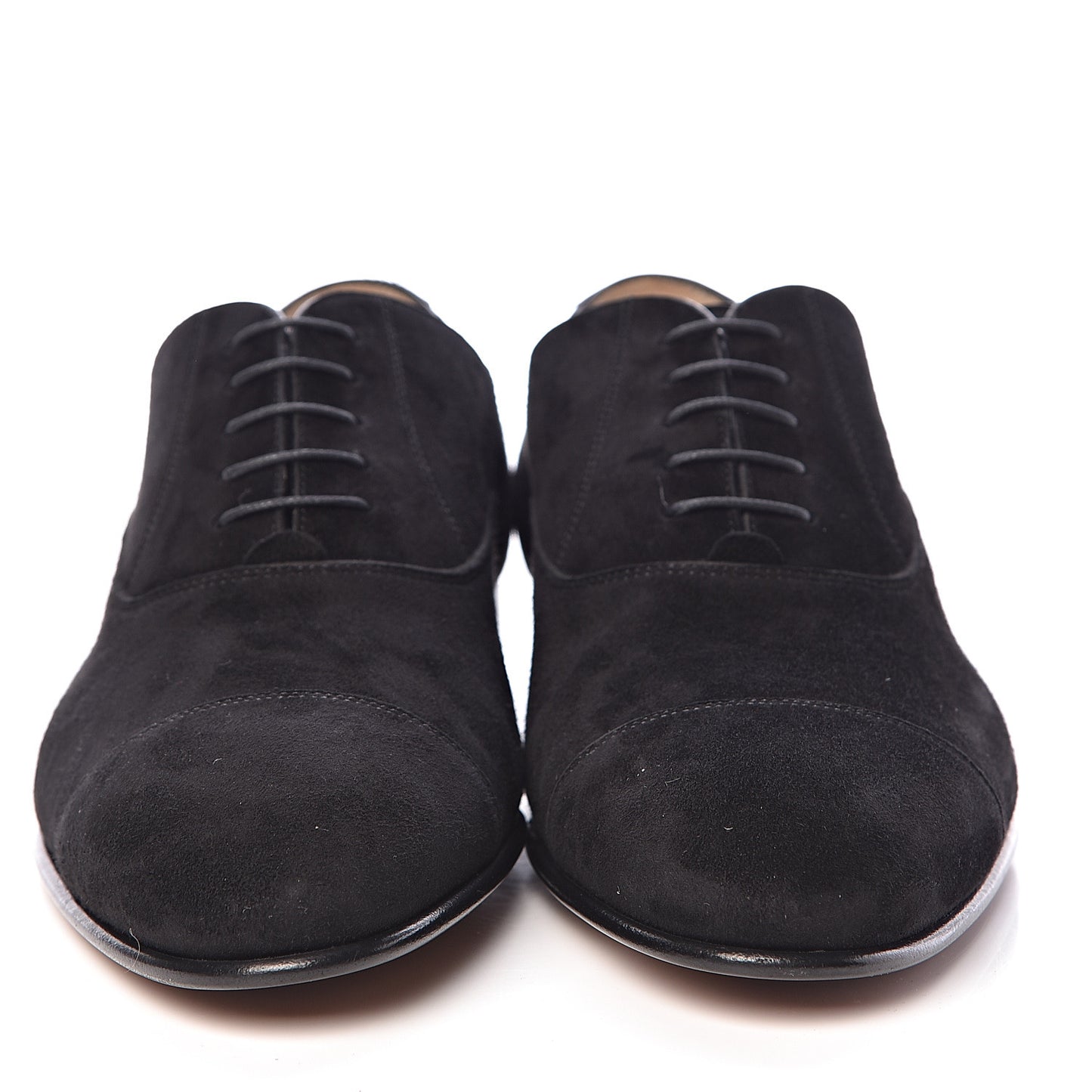 Suede Mens Lace Up Loafers 41 Black