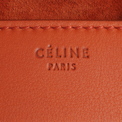 Celine Smooth Calfskin Medium Phantom Luggage Bag Orange 5 of 9