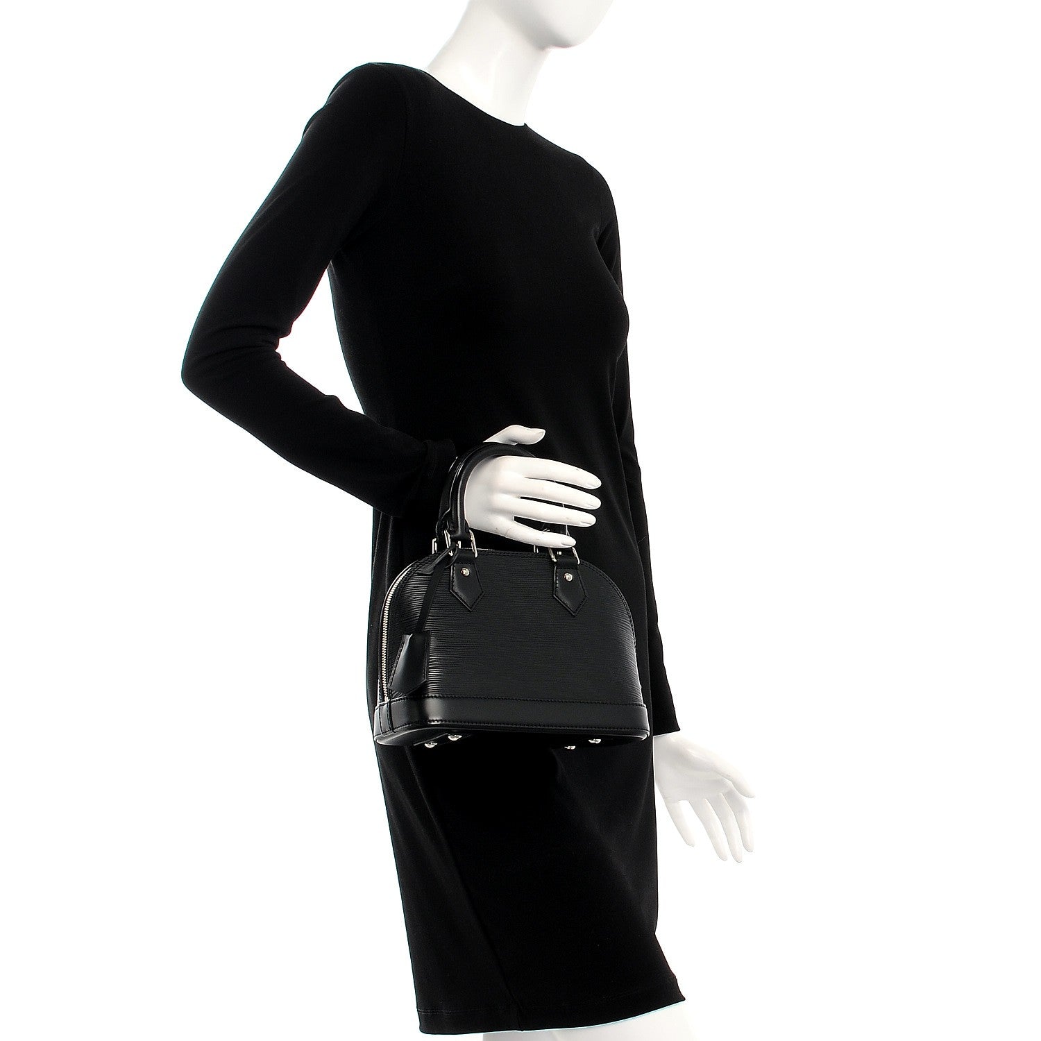 Louis Vuitton Epi Alma BB Black 3 of 8