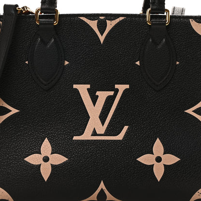 Louis Vuitton Empreinte Monogram Giant Onthego PM Black Beige 7 of 10