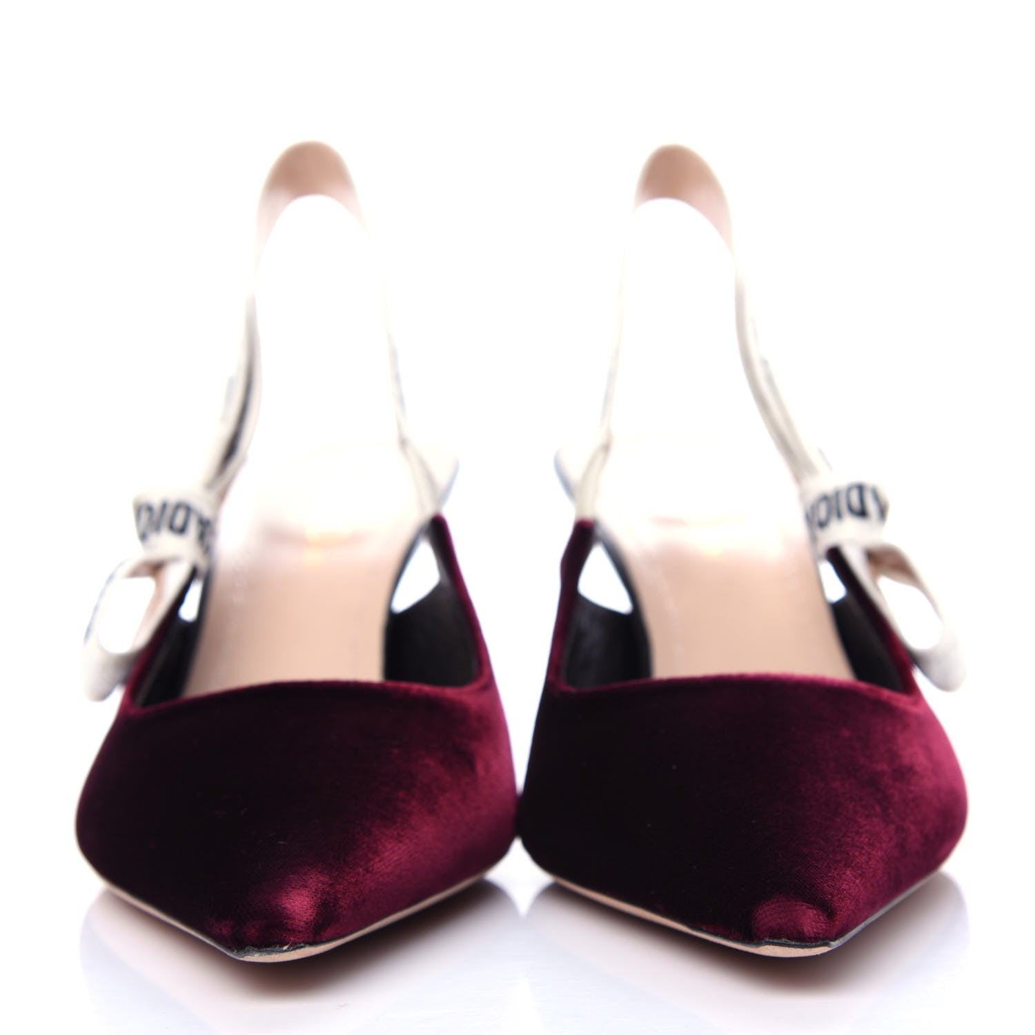 Christian Dior Velvet Ribbon J'Adior Slingback 65mm Pumps 38.5 Deep Amaranth 2 of 11