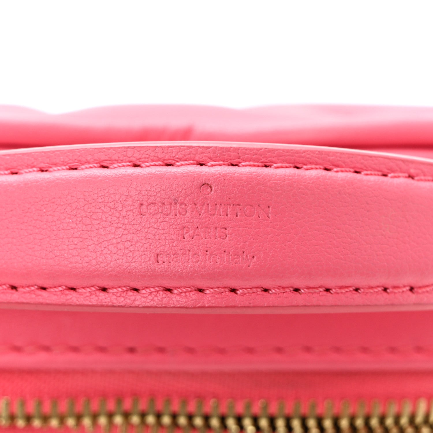 Louis Vuitton Calfskin Embroidered Monogram Pop My Heart Bag Pouch Dragon Fruit Pink 6 of 9