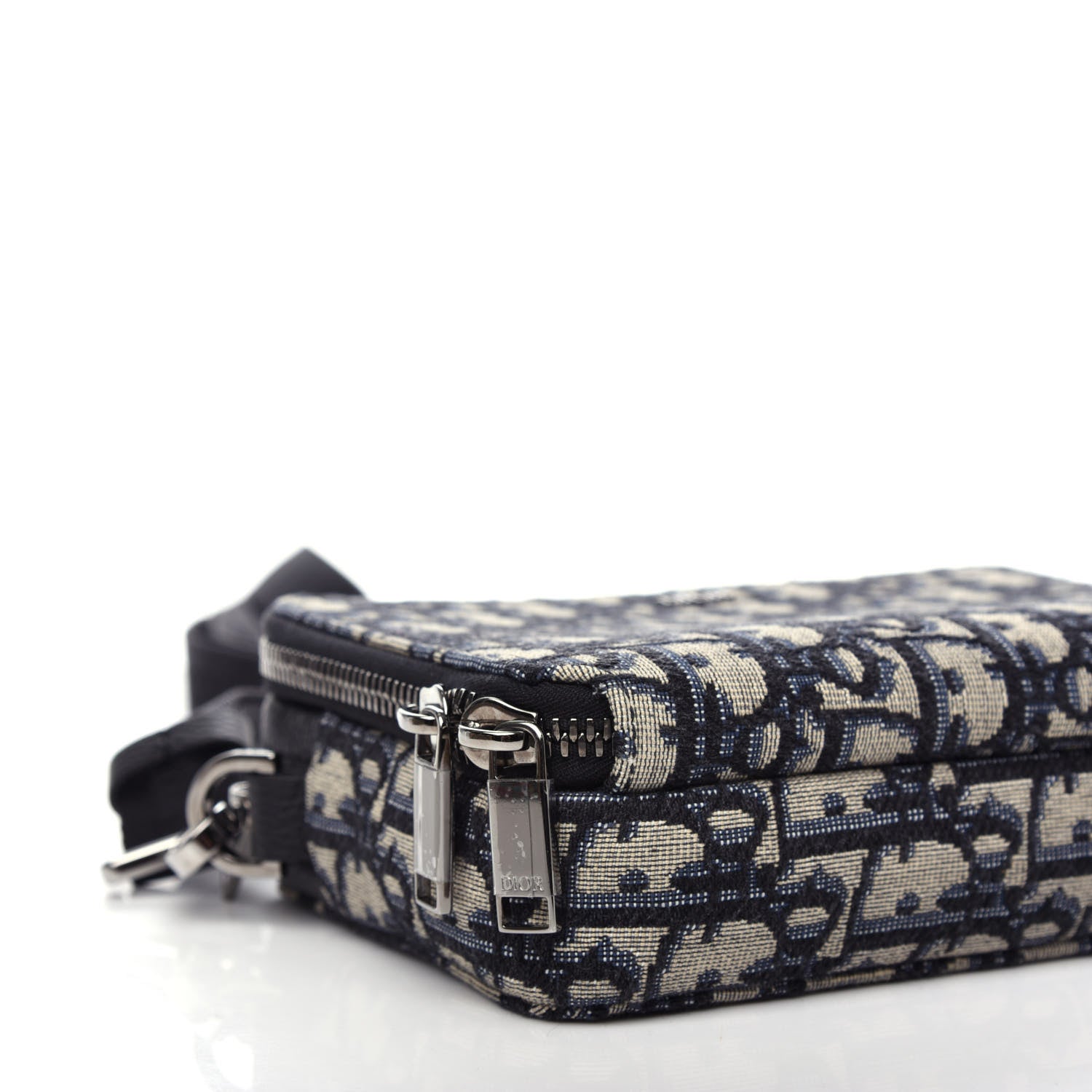 Christian Dior Oblique Pouch Navy Blue 9 of 12