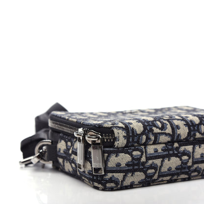 Christian Dior Oblique Pouch Navy Blue 9 of 12
