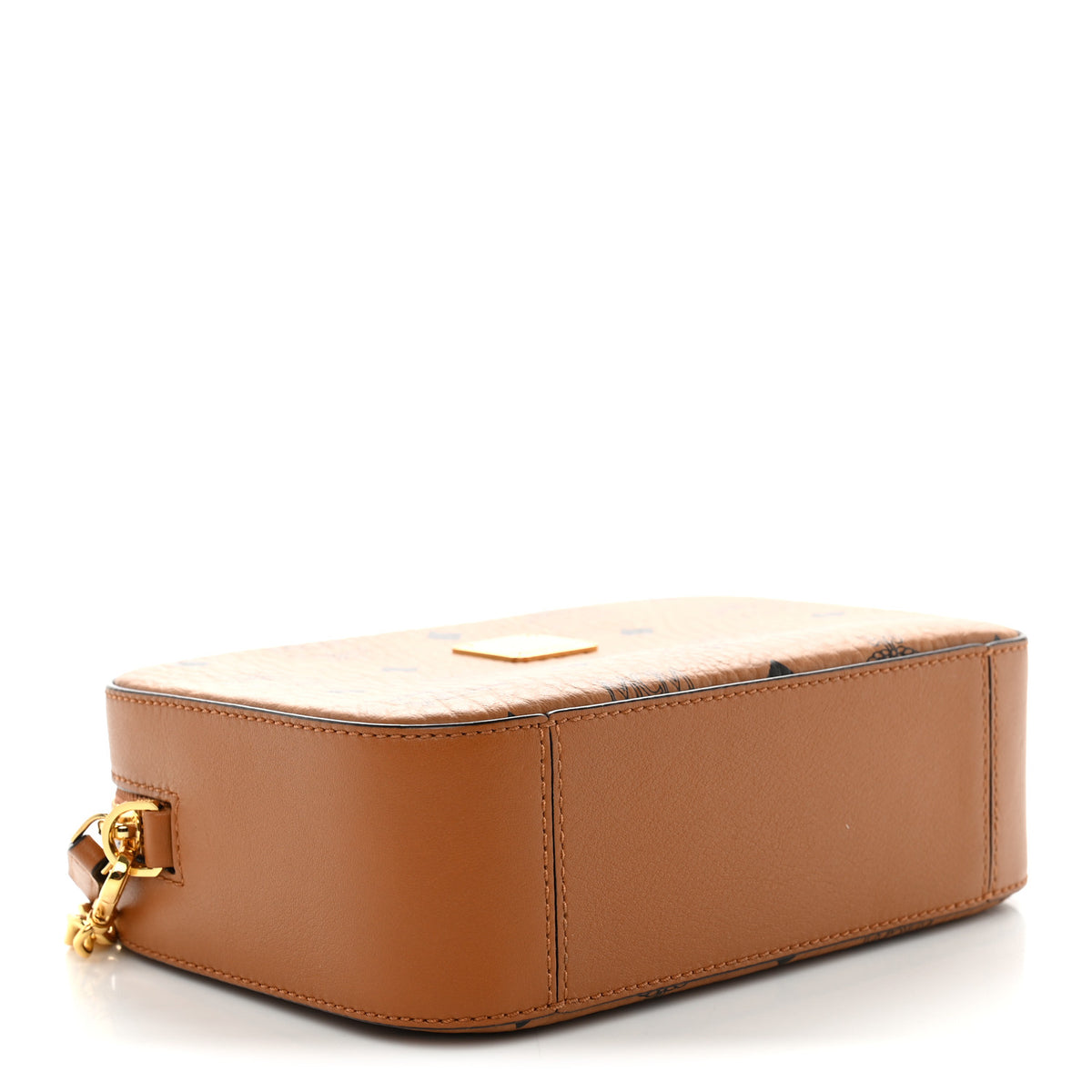 MCM Visetos Camera Crossbody Bag Cognac 4 of 10