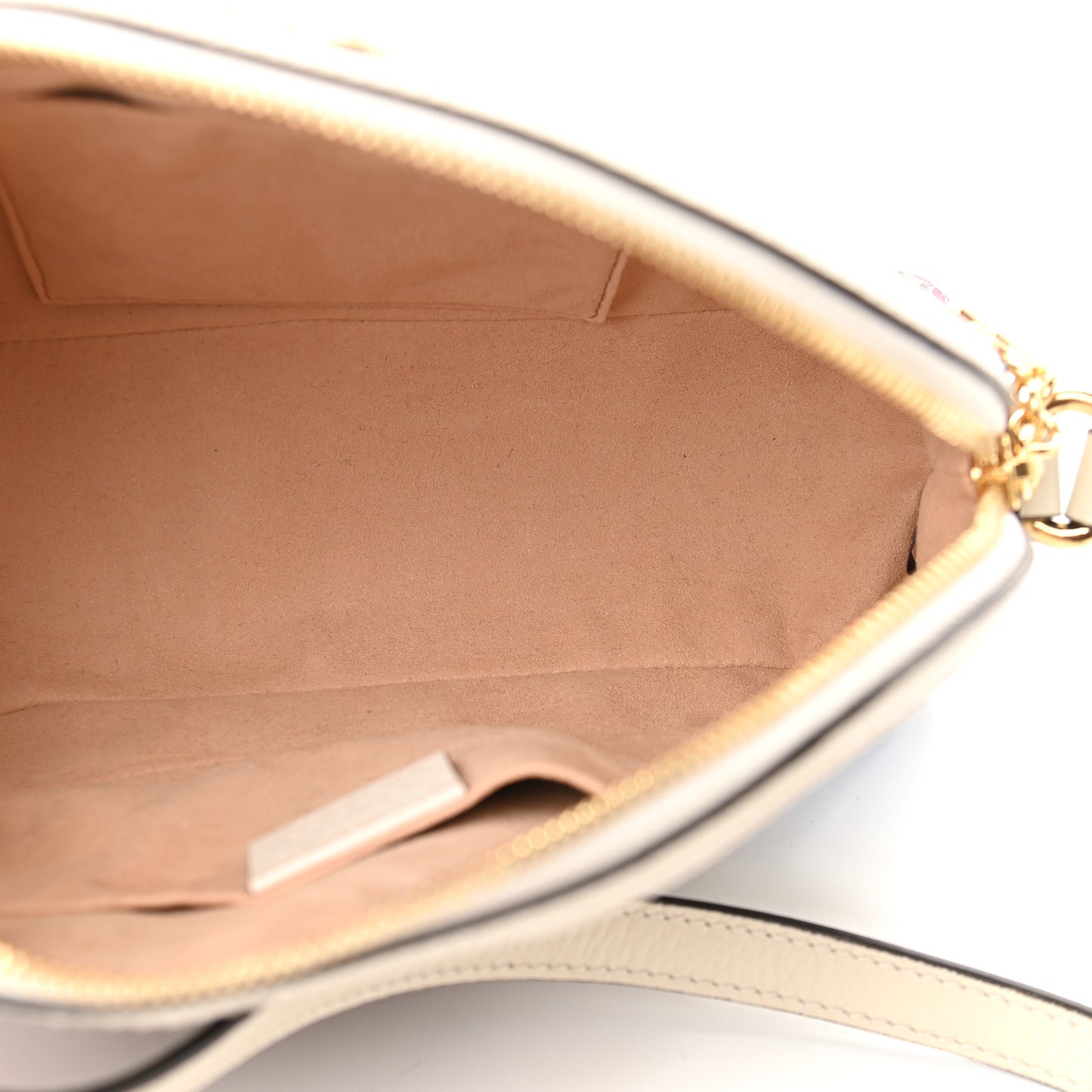 GG Supreme Monogram Flora Web GG Small Ophidia Dome Shoulder Bag White