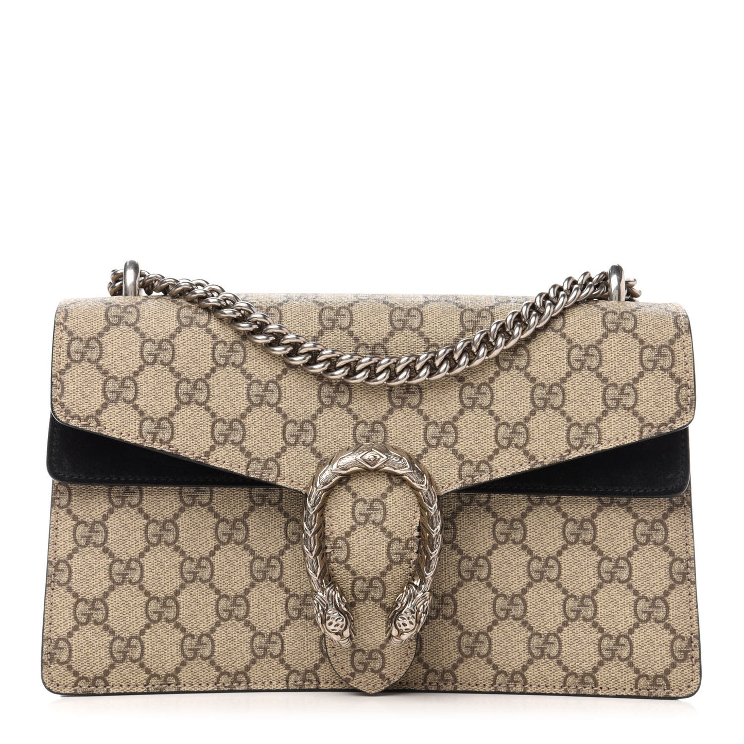 GG Supreme Monogram Small Dionysus Shoulder Bag Black