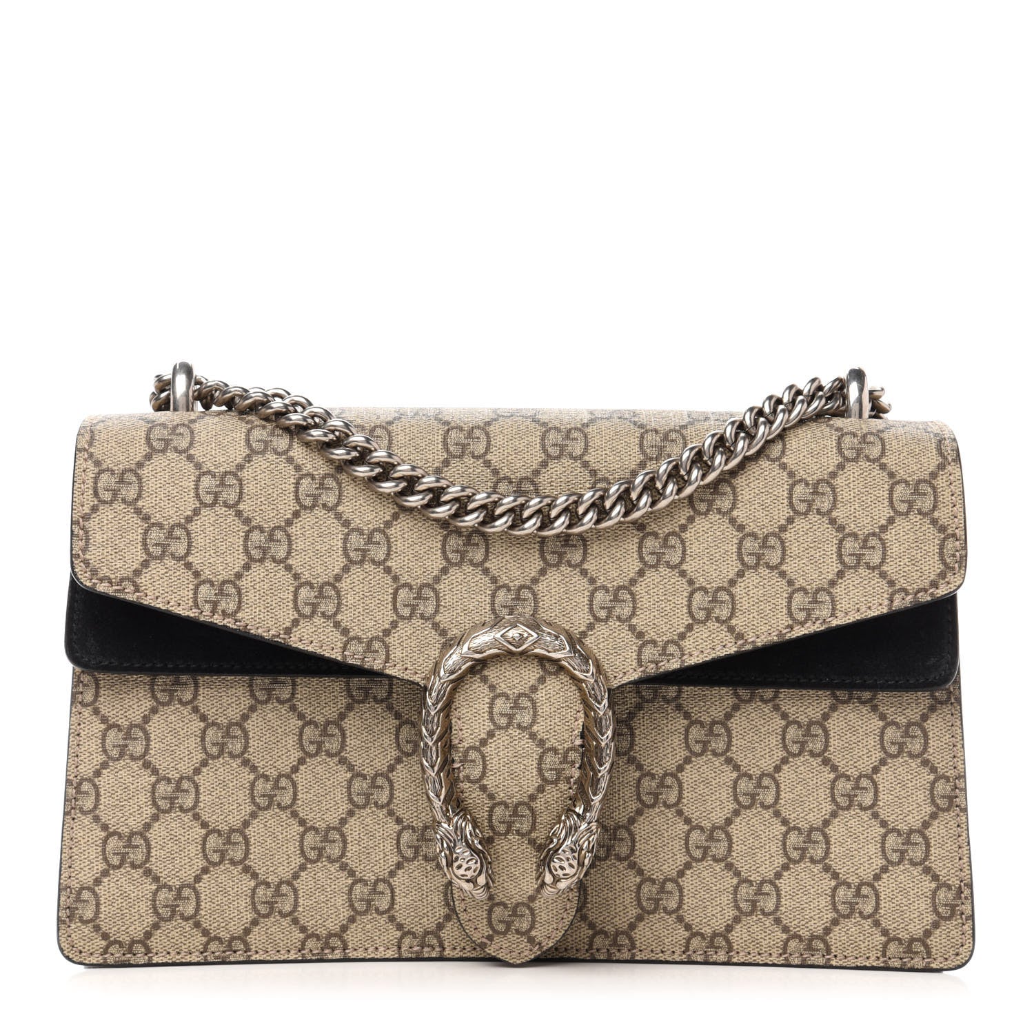 Gucci GG Supreme Monogram Small Dionysus Shoulder Bag Black 1 of 13