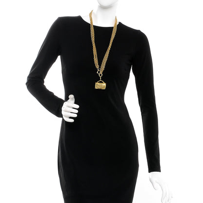 Chanel 2.55 Flap Bag Necklace Gold 2 of 6