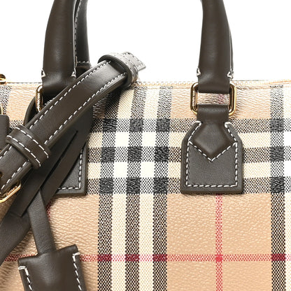 Burberry Vintage Check Mini Bowling Bag Military 8 of 10
