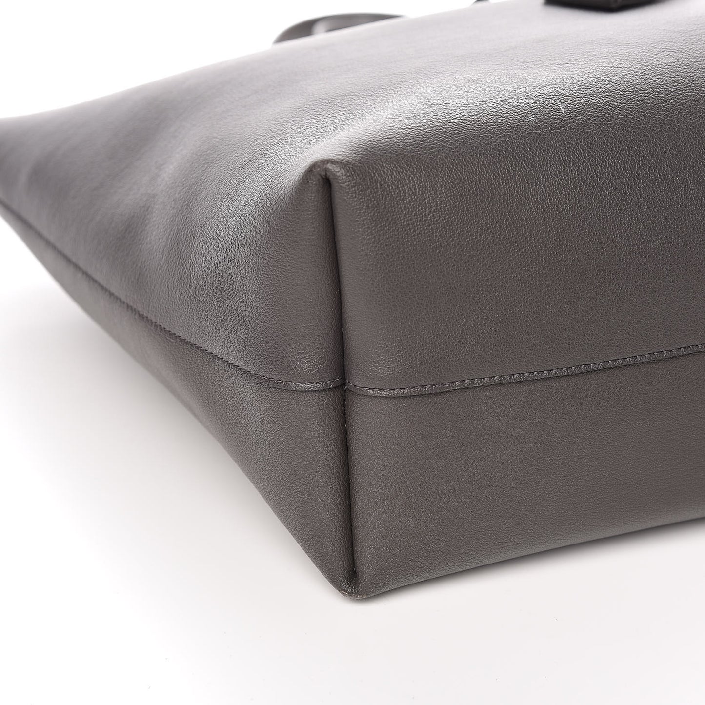 Calfskin Large Shopping Tote Dark Grey