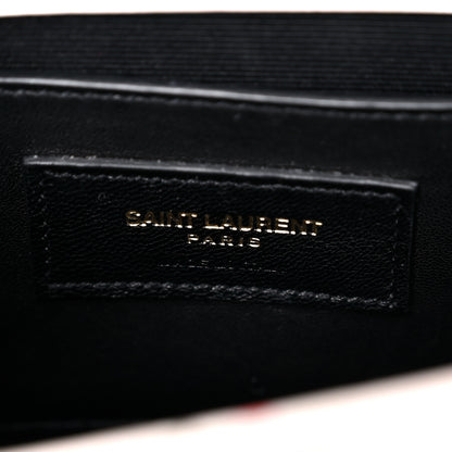 Saint Laurent Calfskin Prairie Flower Printed Small Classic Monogram Kate Satchel White 6 of 16