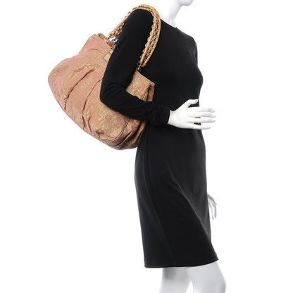 Fendi Metallic Lurex Zucca Mia Tote Arancio 2 of 7