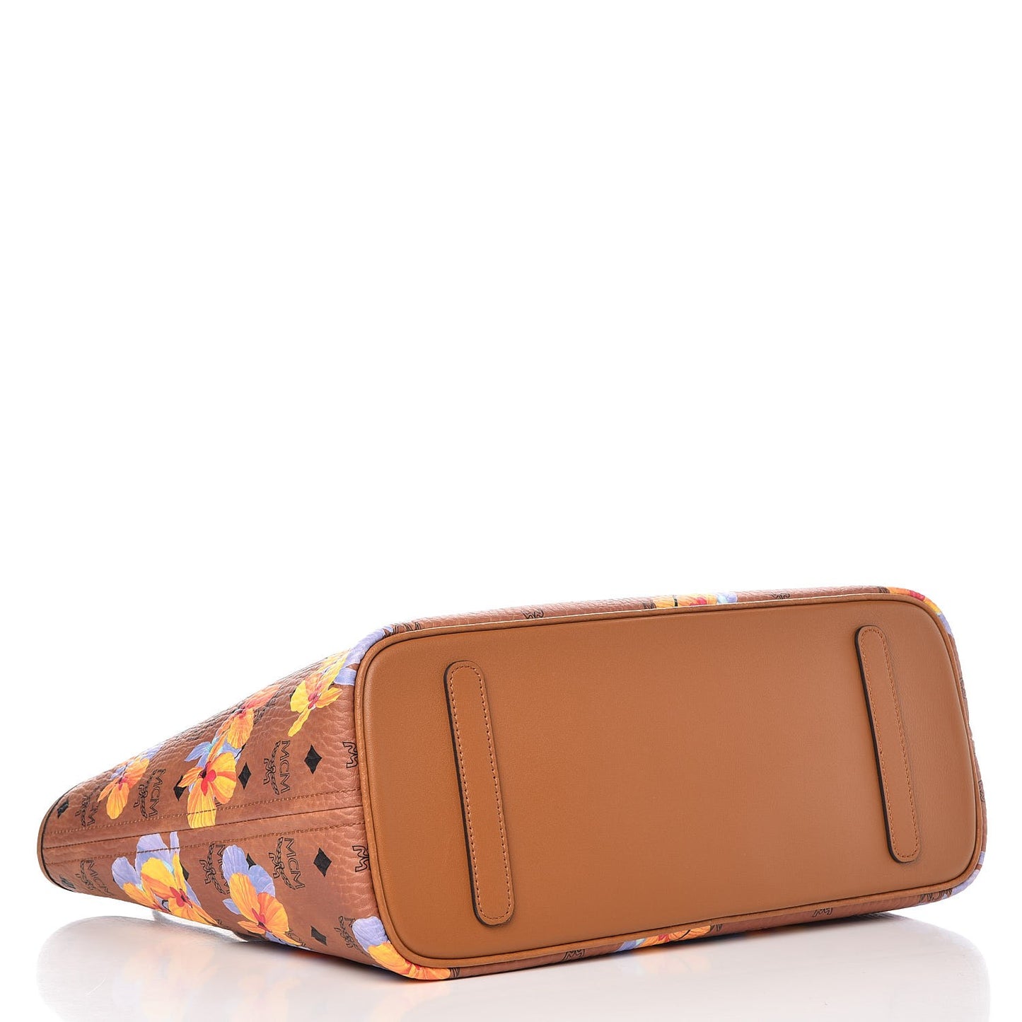 Visetos Medium Anya Essential Flower Print Shopper Tote Cognac