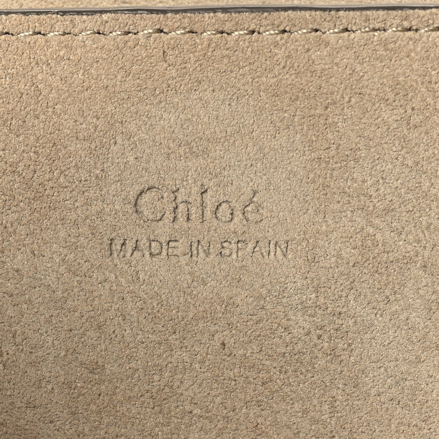 Suede Calfskin Faye Clutch Motty Grey