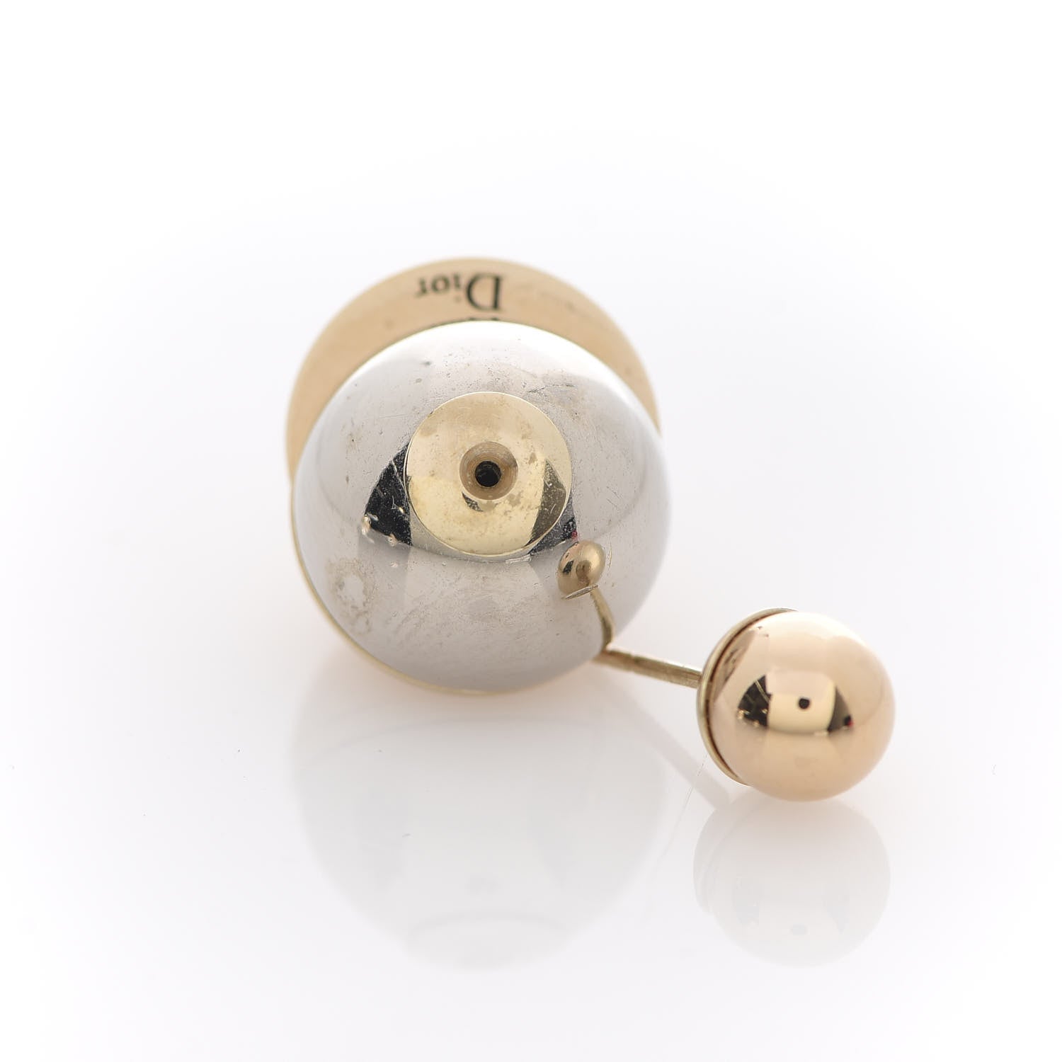 Christian Dior Mise En Dior Tribal Earrings Rose Gold Silver 3 of 5