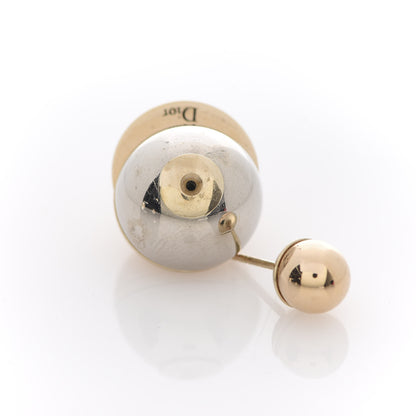 Christian Dior Mise En Dior Tribal Earrings Rose Gold Silver 3 of 5
