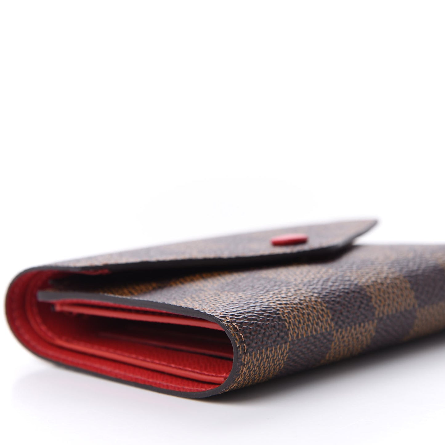 Damier Ebene Victorine Wallet Red