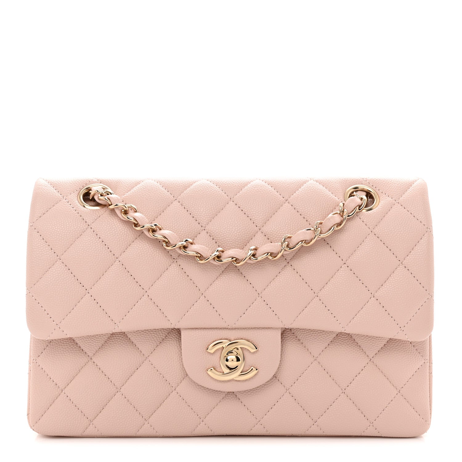 Chanel Caviar Quilted Small Double Flap Light Pink Light Pink 1 of 11