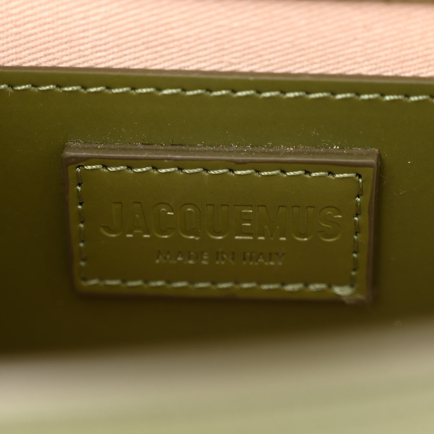Jacquemus Smooth Calfskin Le Grand Bambino Khaki 6 of 11