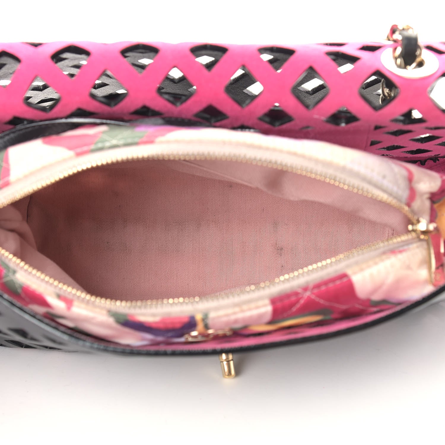 Chanel Lambskin Sea Through Flap Black Multicolor 6 of 14