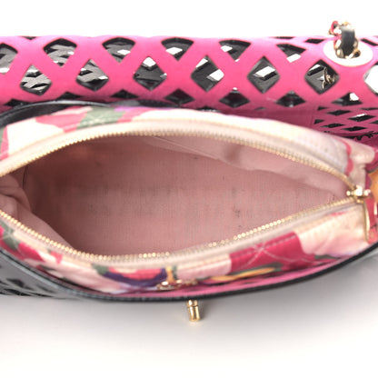 Chanel Lambskin Sea Through Flap Black Multicolor 6 of 14