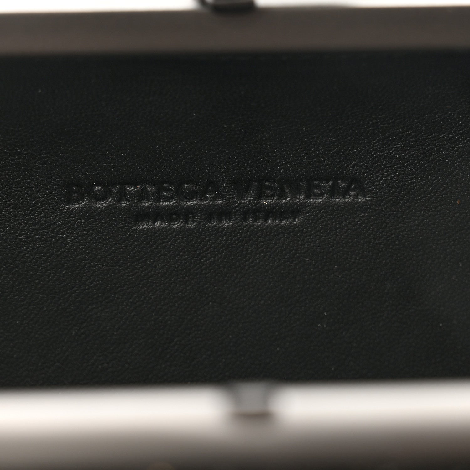 Bottega Veneta Crystal Bead Embellished Intrecciato Knot Clutch Black 6 of 6