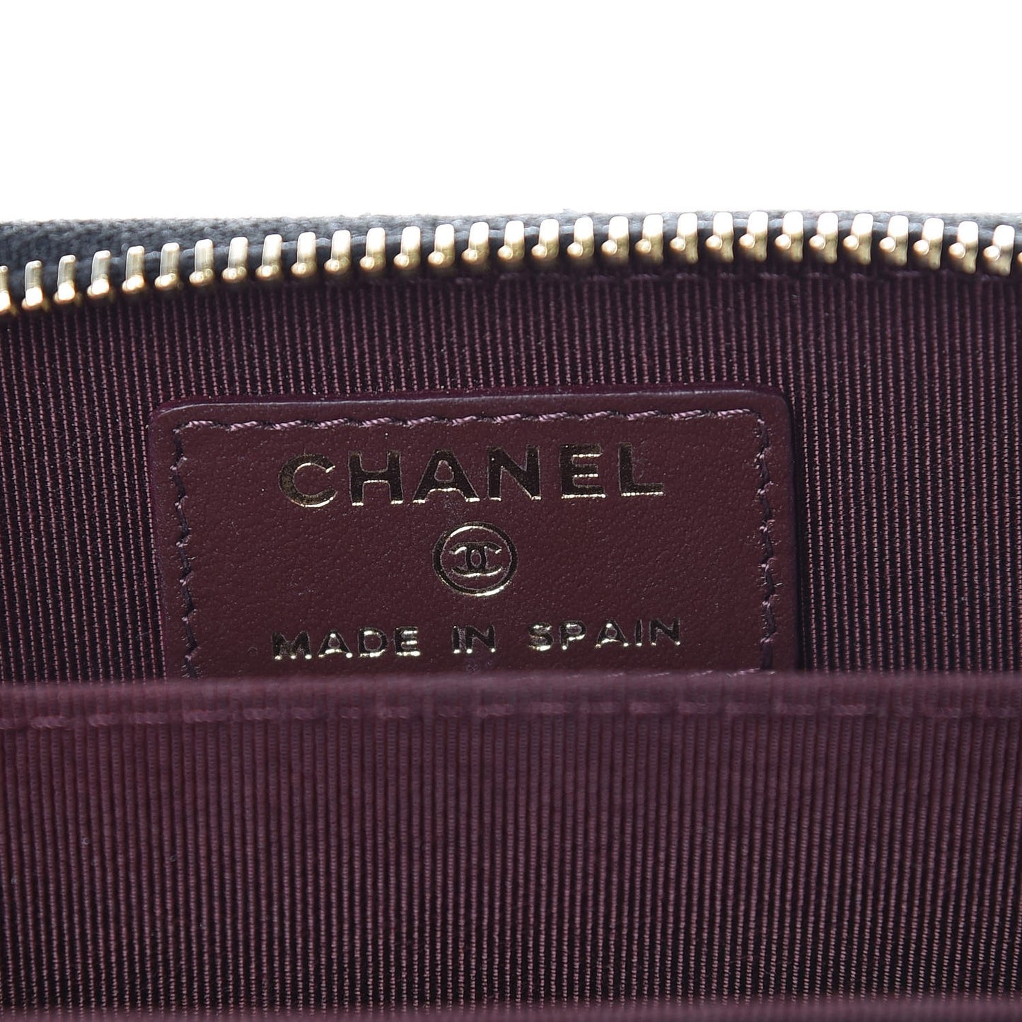 Caviar Quilted Zip Coin Purse Black
