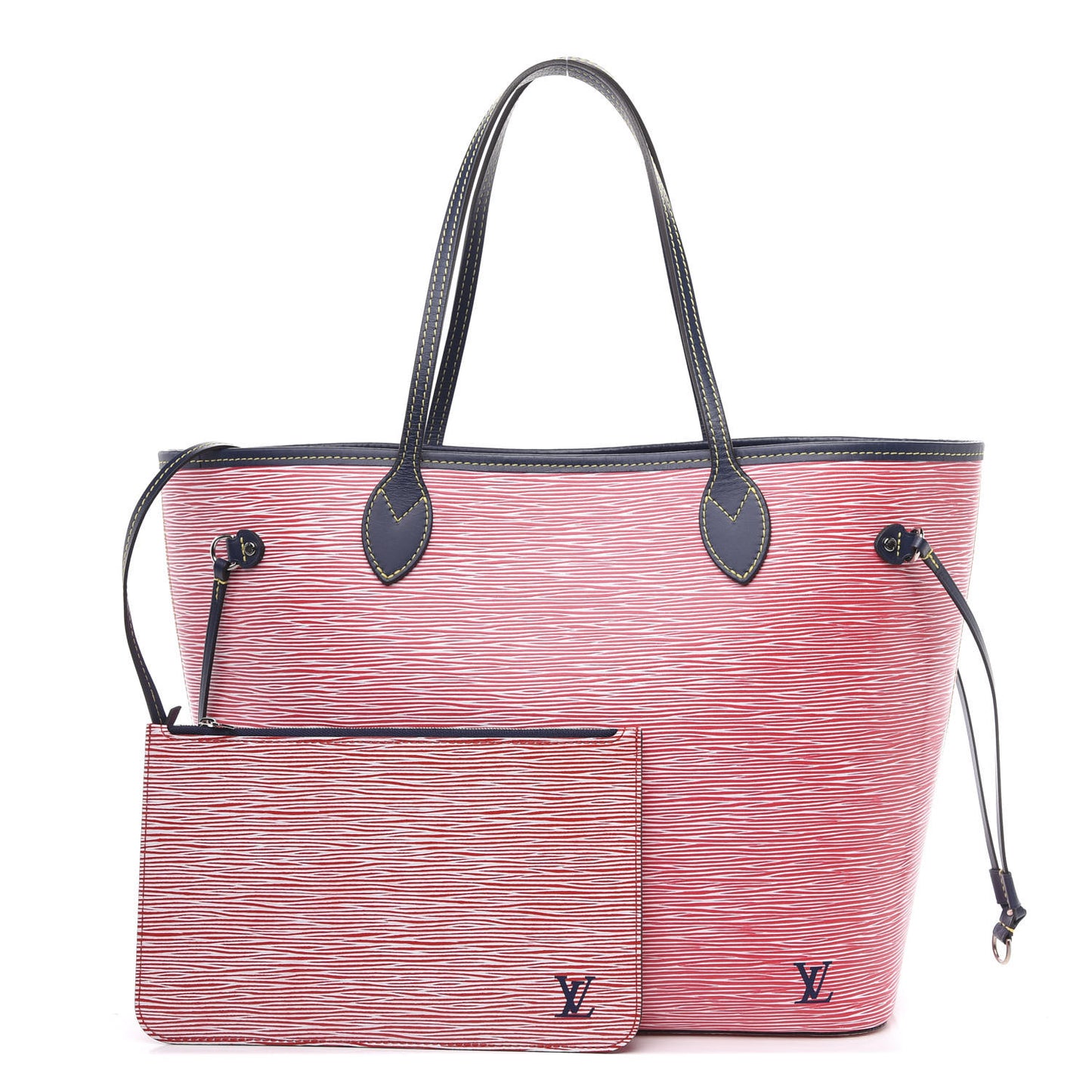 Epi Neverfull MM Denim Red