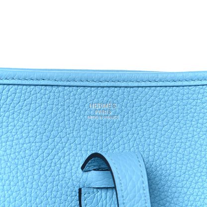 Hermes Taurillon Clemence Evelyne III PM Celeste 6 of 10