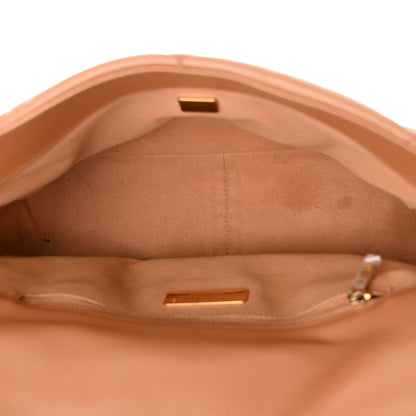 Chanel Lambskin Quilted Large Chanel 19 Flap Brown 5 of 17