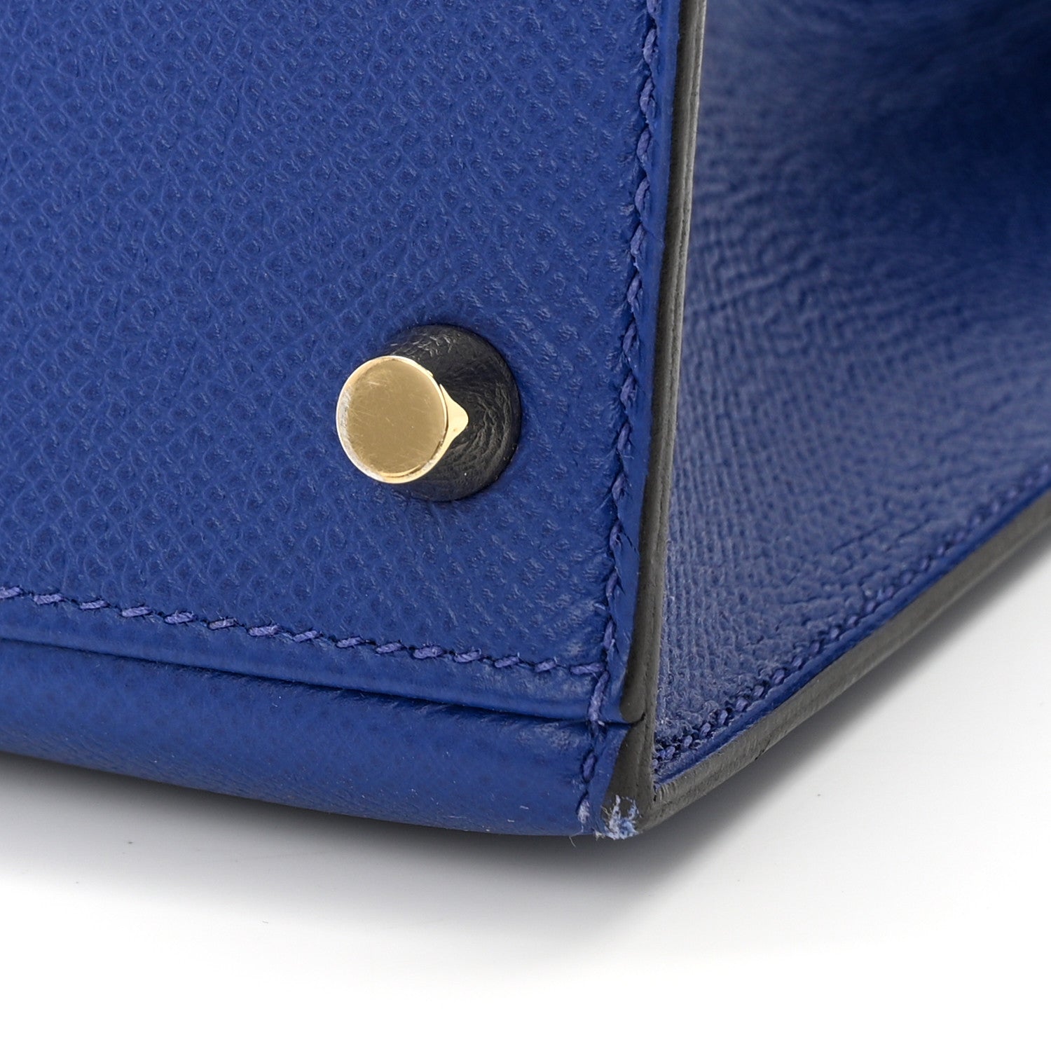 Hermes Epsom Kelly Sellier 28 Bleu Electrique 9 of 12