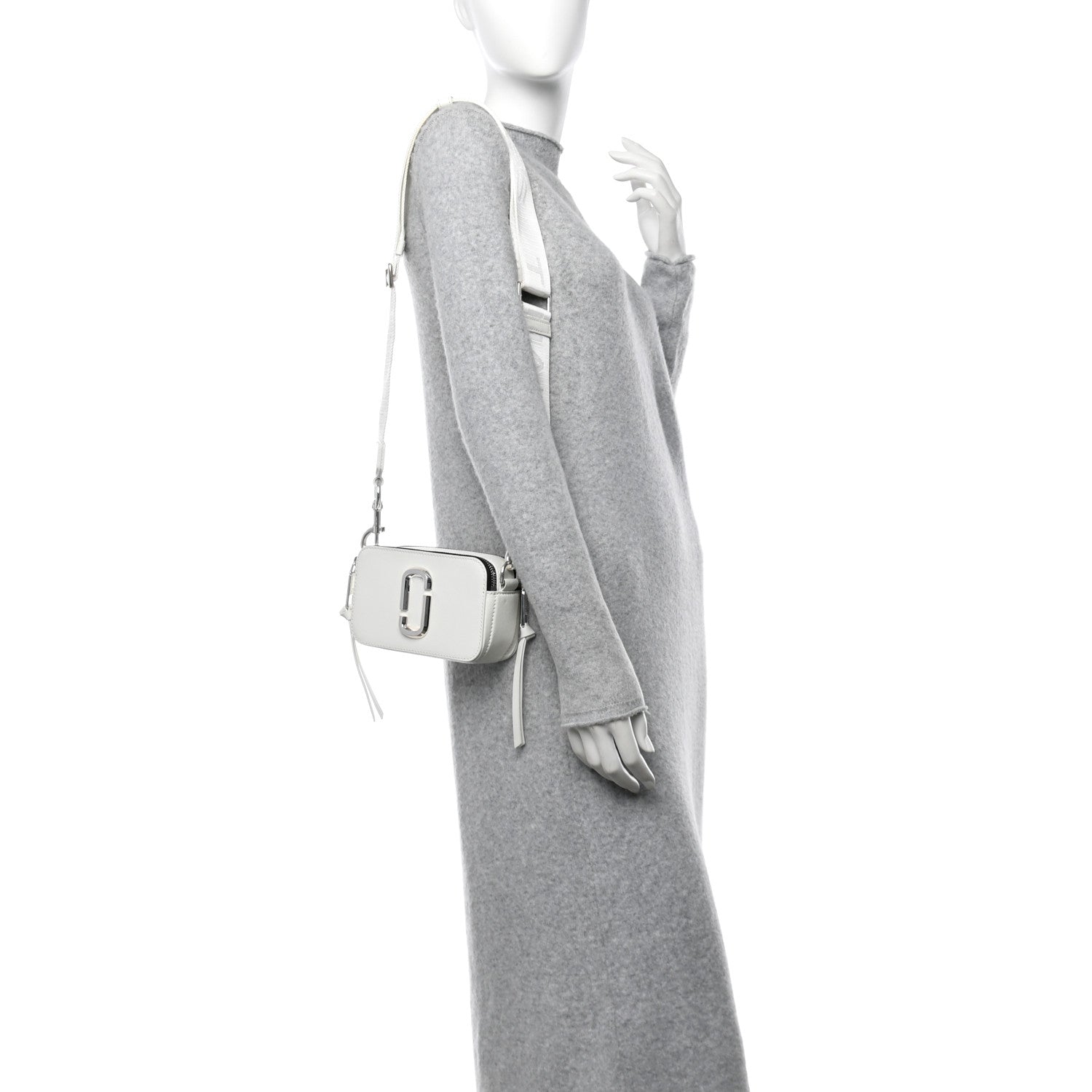 Marc Jacobs Saffiano Small Snapshot Camera Bag White 2 of 10