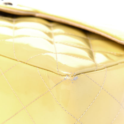 Chanel Patent Quilted Medium Single Flap Yellow 19 of 28