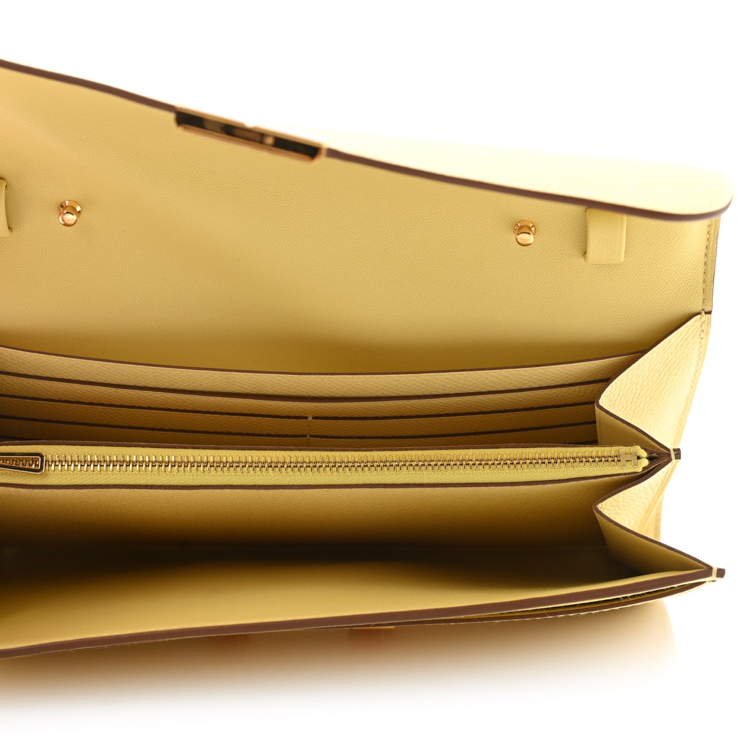Epsom Constance Long Wallet To Go Wallet Jaune Poussin
