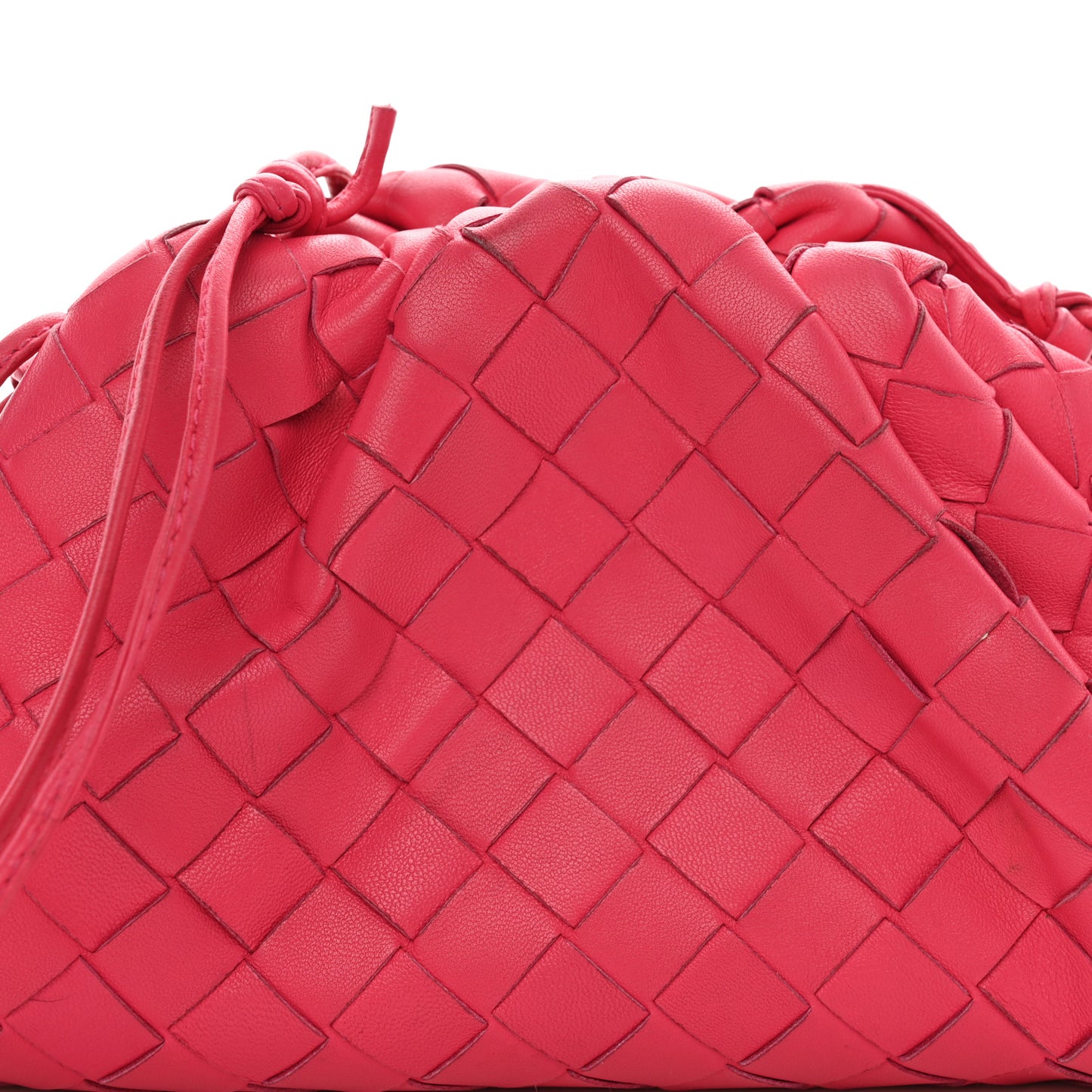 Nappa Intrecciato The Mini Pouch Rosa Shock