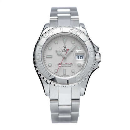 Rolex Stainless Steel Platinum 29mm Yacht-Master Watch Silver 169622 1 of 7