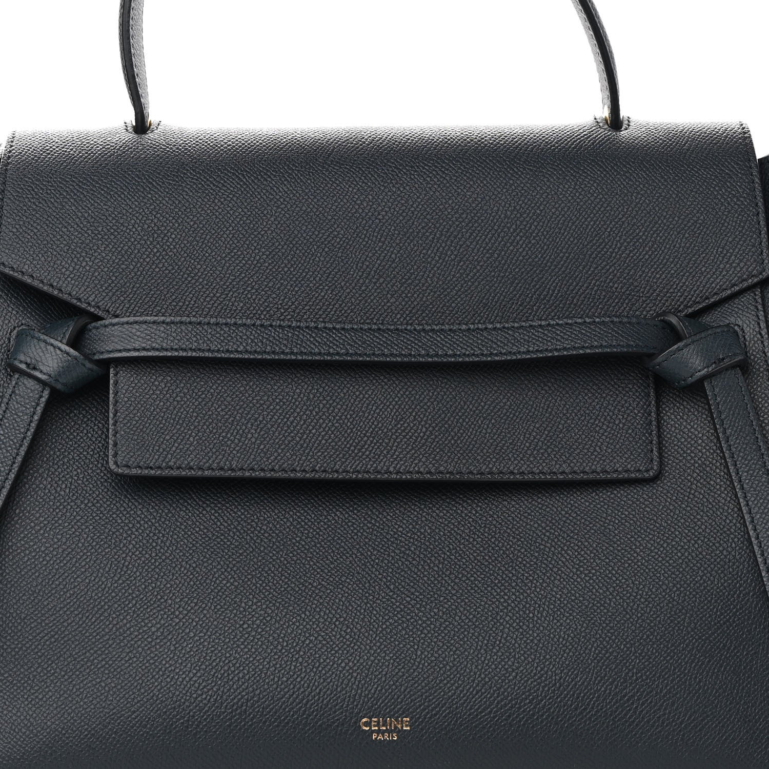 Celine Grained Calfskin Mini Belt Bag Navy 7 of 8