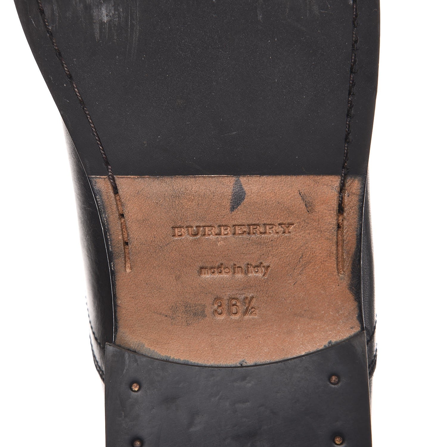 Burberry Calfskin Kerry Boots 36.5 Black 8 of 11