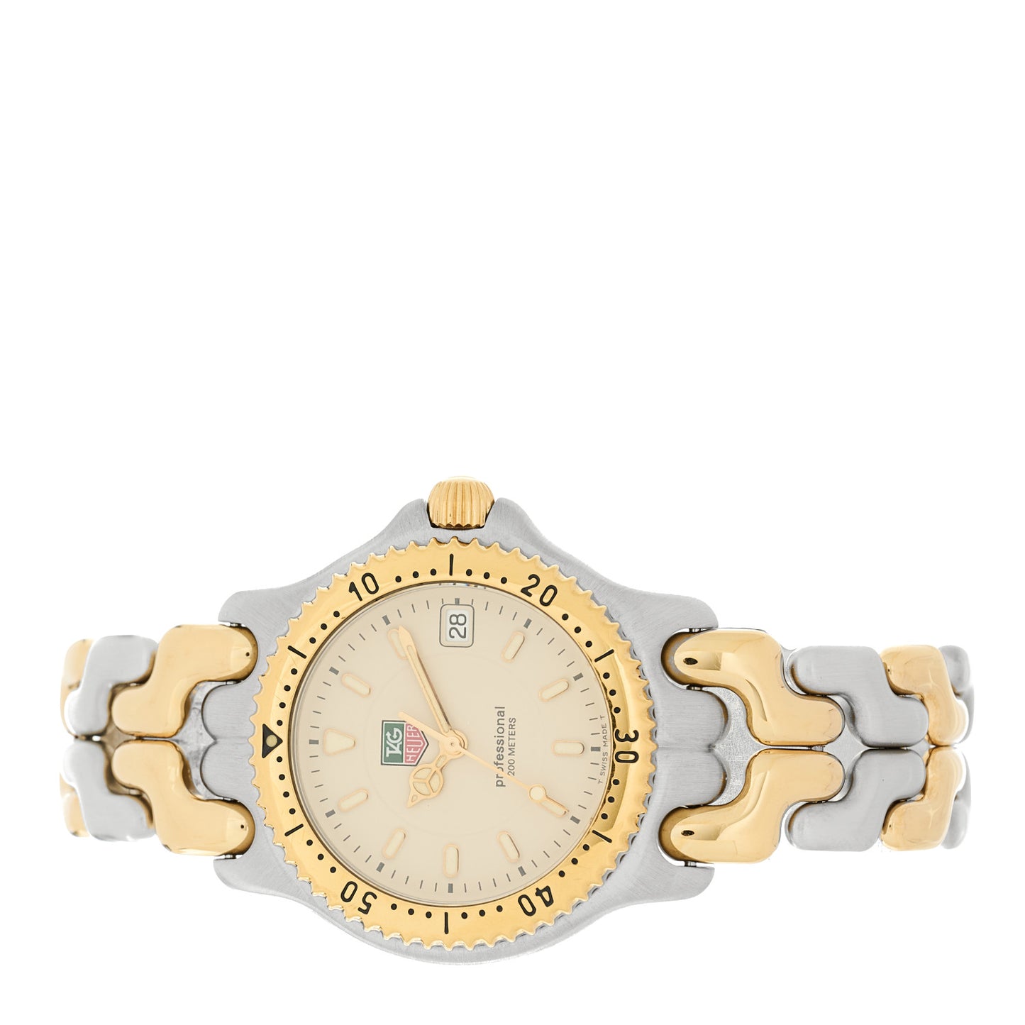 Stainless Steel 34mm Professional 200M Quartz Watch Ivory WG1221