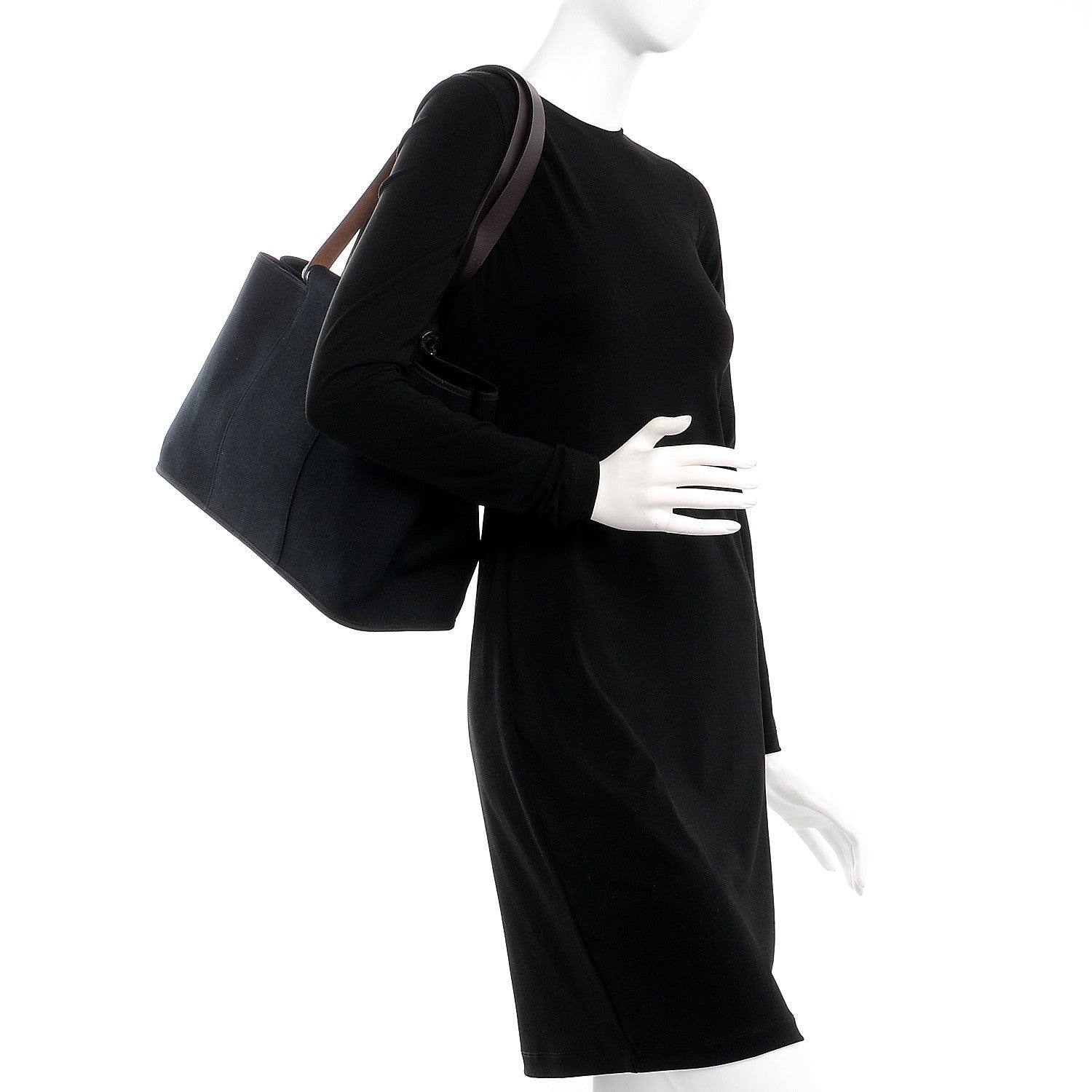 Hermes Toile Cabag 39 Black 2 of 9