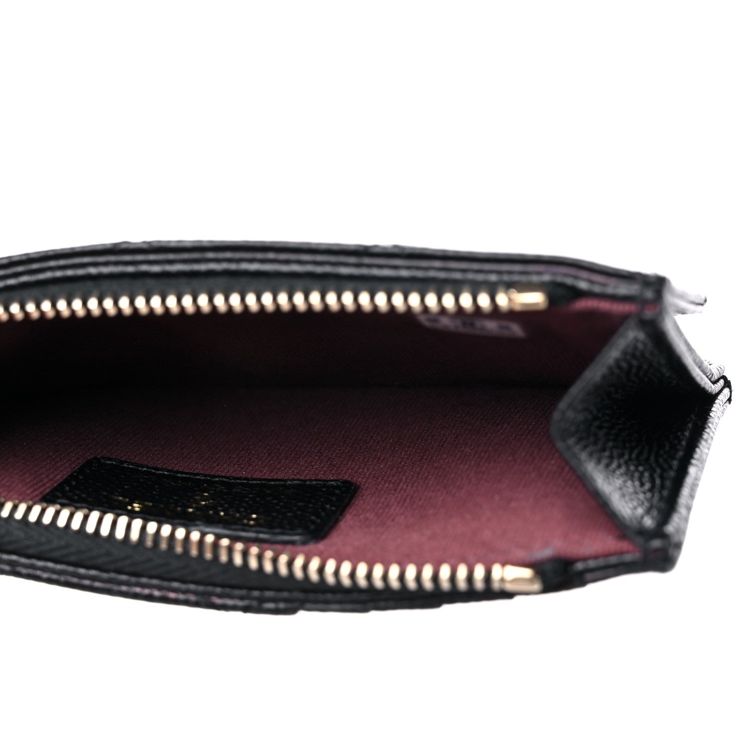 Chanel Caviar Quilted Flap Zip Card Holder Black 5 of 10