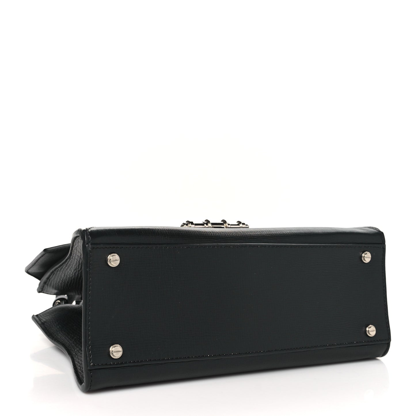 Calfskin Small Obsedia Satchel Black