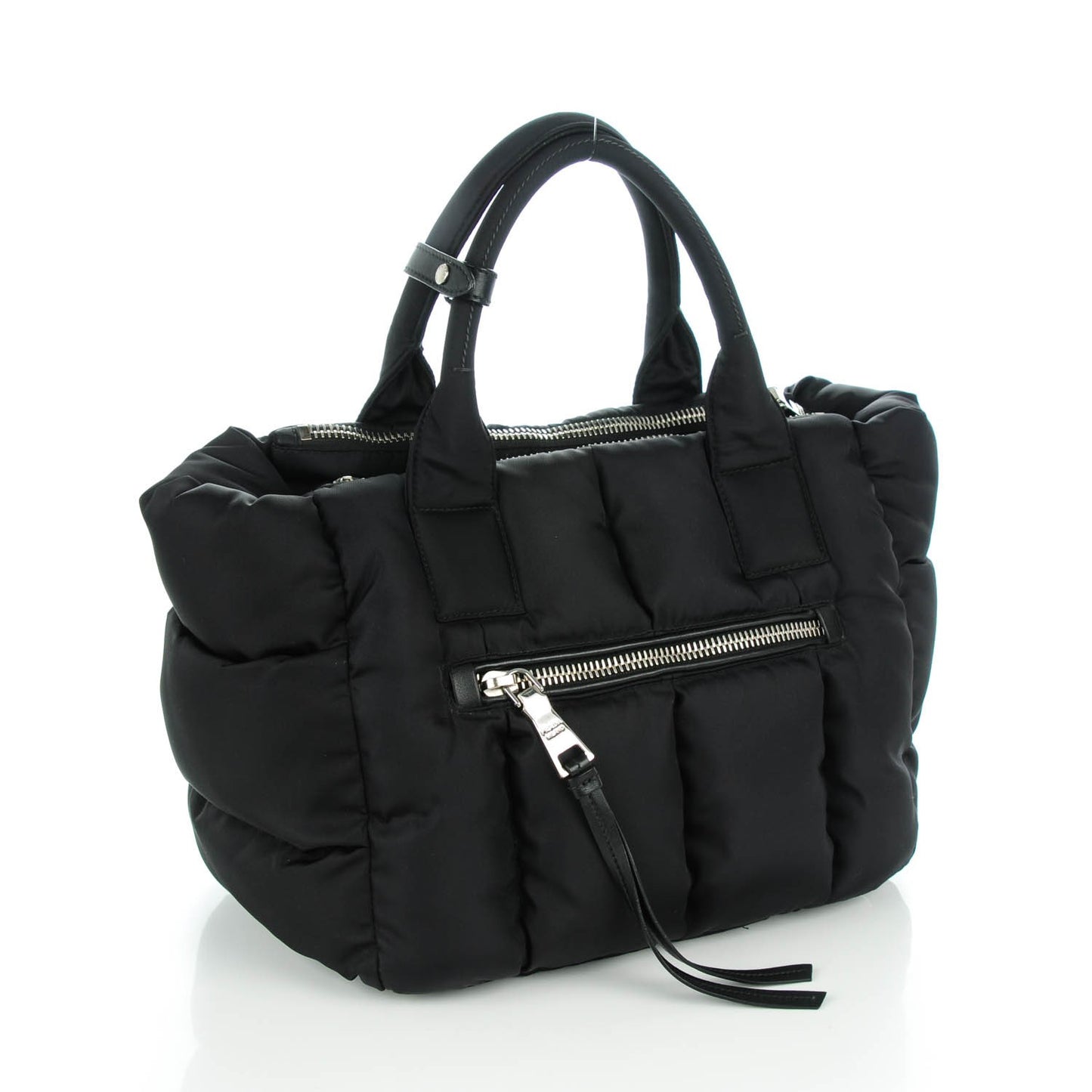 Tessuto Nylon Bomber Tote Nero Black
