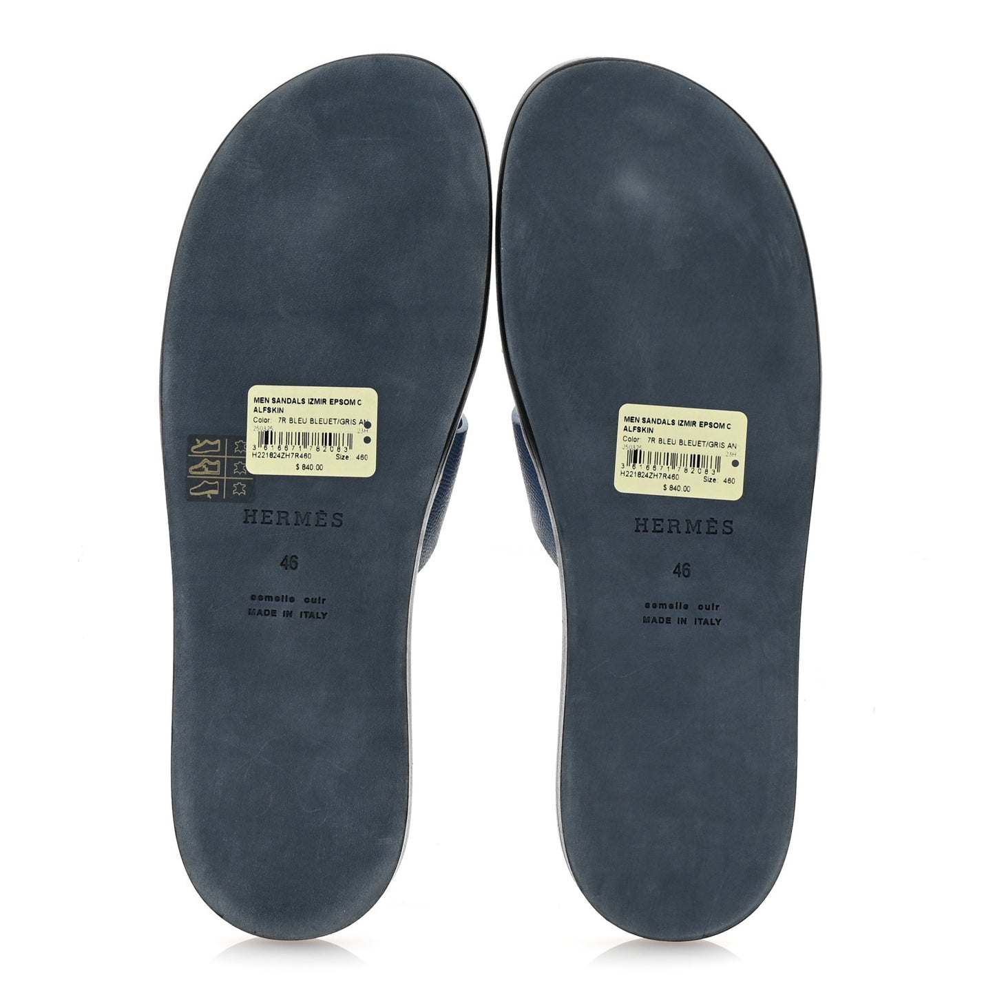 Epsom Mens Izmir Sandals 46 Bleu Bleuet Gris