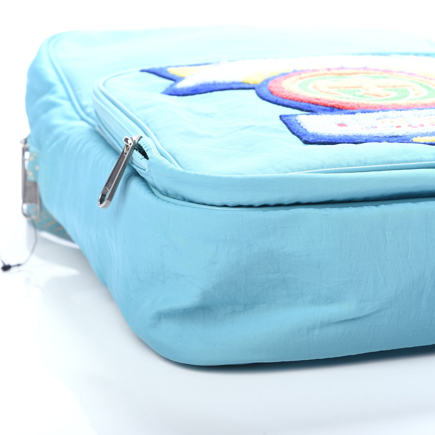 Gucci Nylon Twill 80s Logo Patch Backpack Lago 7 of 9